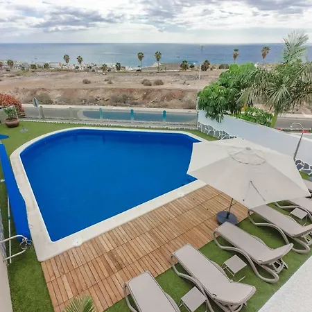 Isabella, Luxury With Heated Pool Ocean View In Adeje, Tenerife 别墅 阿德耶